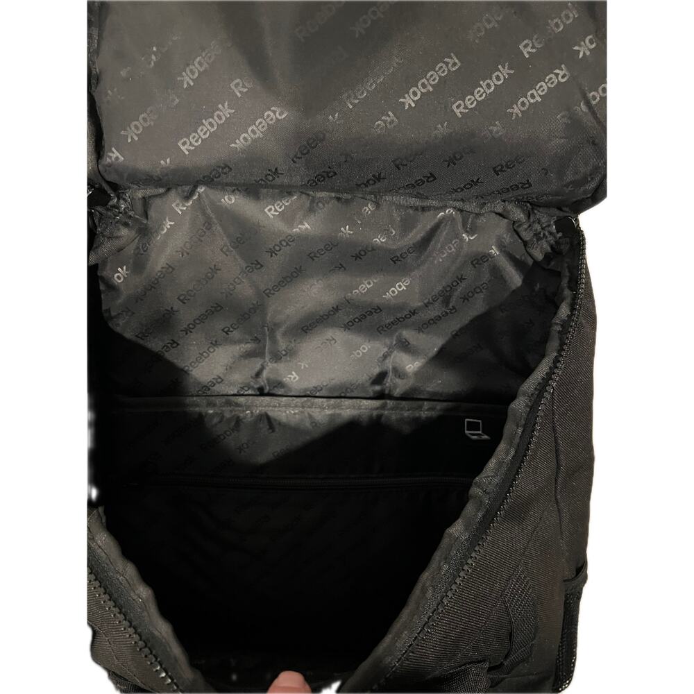 Reebok Top Loading Computer Black Backpack - Picture 3 of 3
